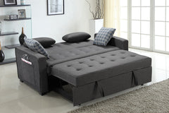 Cody Gray 70"W Linen Sleeper Sofa - Ornate Home