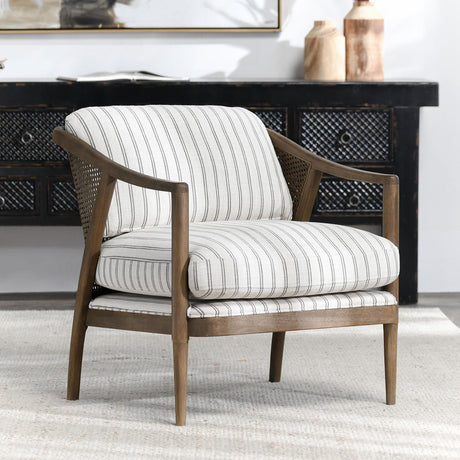 Cody Stripe Accent Chair - Ornate Home