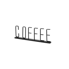 Coffee Black Metal Sign - Ornate Home