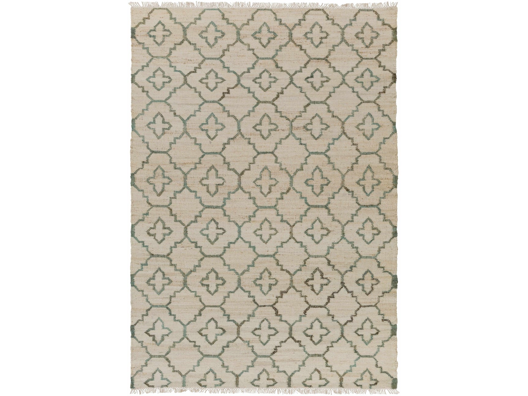 Coffeyville Handcrafted Fringed Jute Carpet - Clearance - Ornate Home