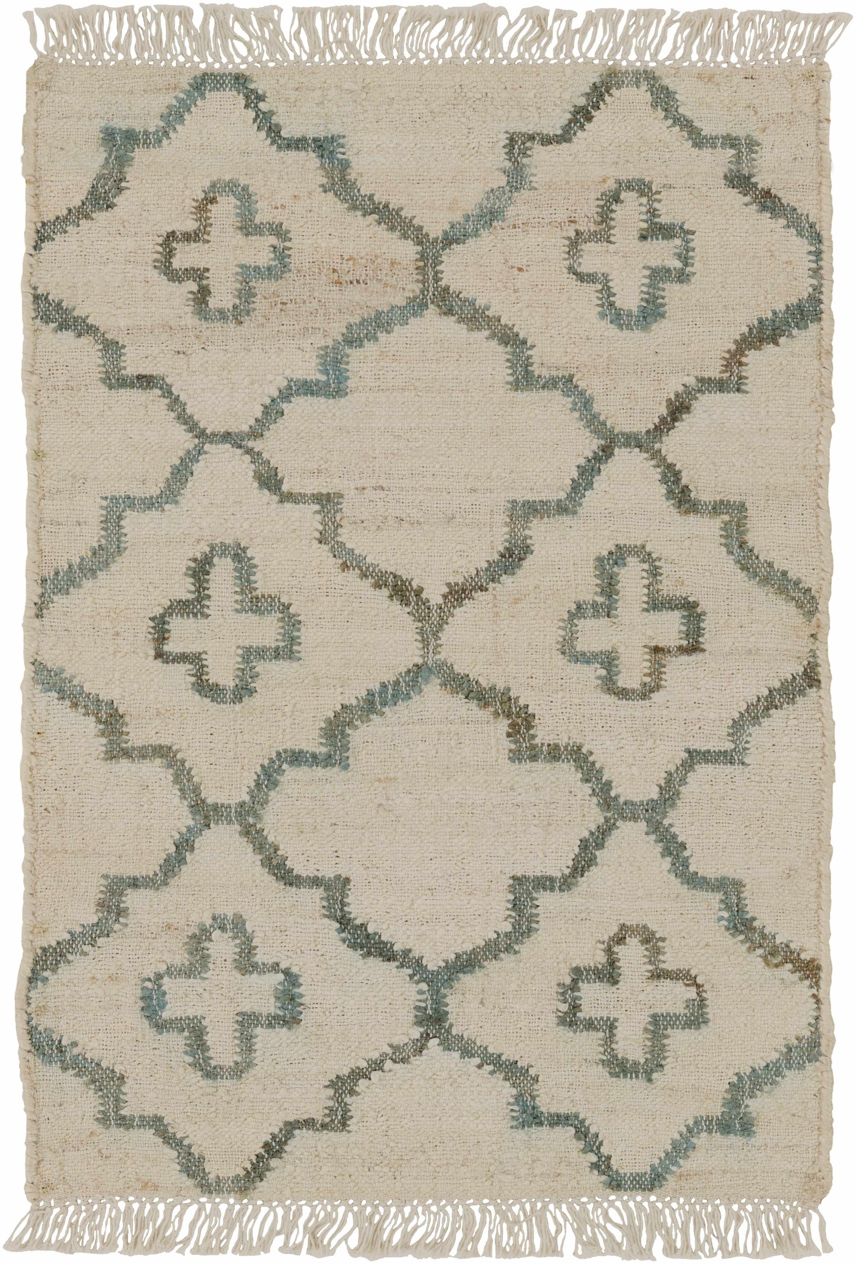 Coffeyville Handcrafted Fringed Jute Carpet - Clearance - Ornate Home