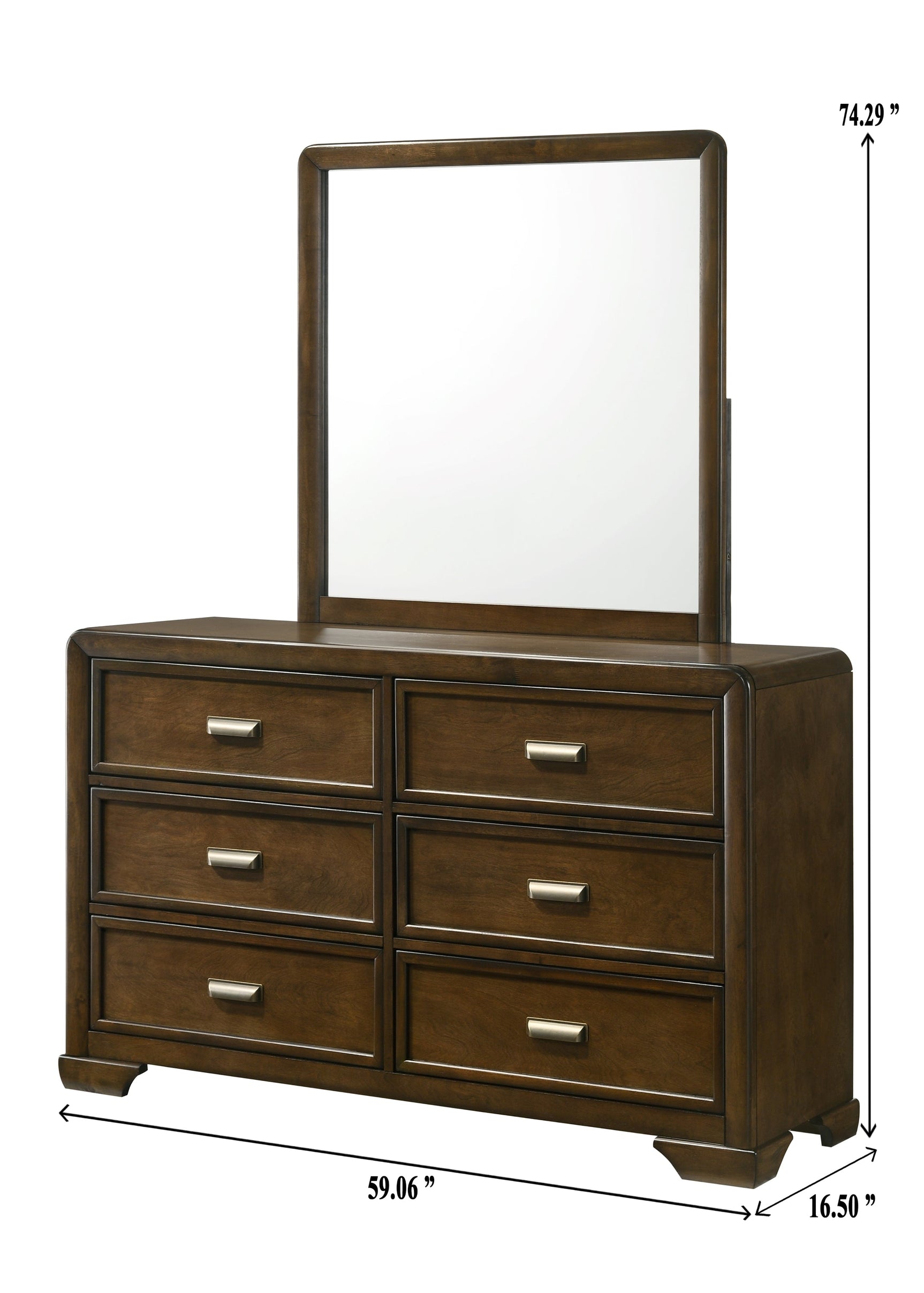 Coffield Brown Dresser - Ornate Home