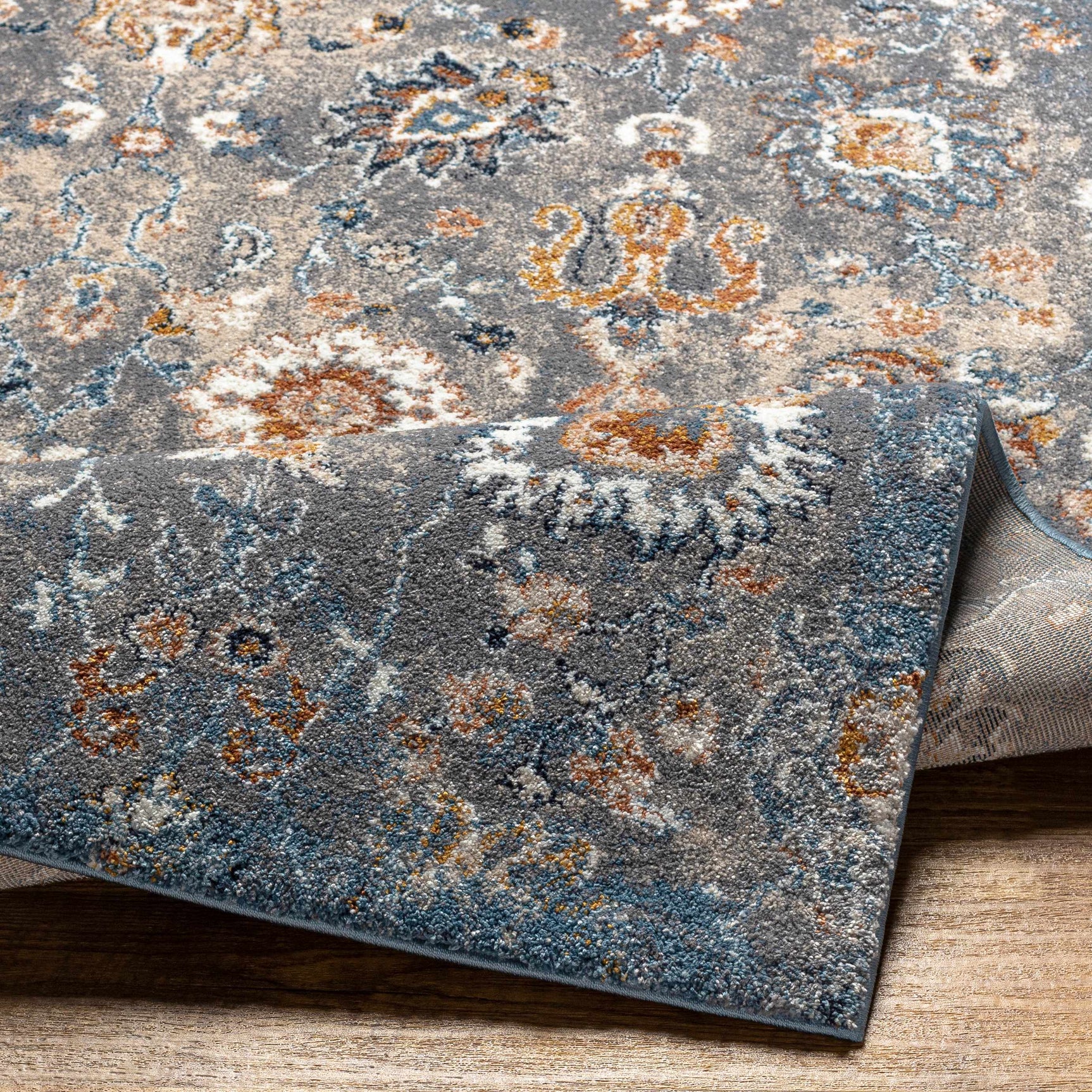 Cogan Gray Thick Rug - Ornate Home
