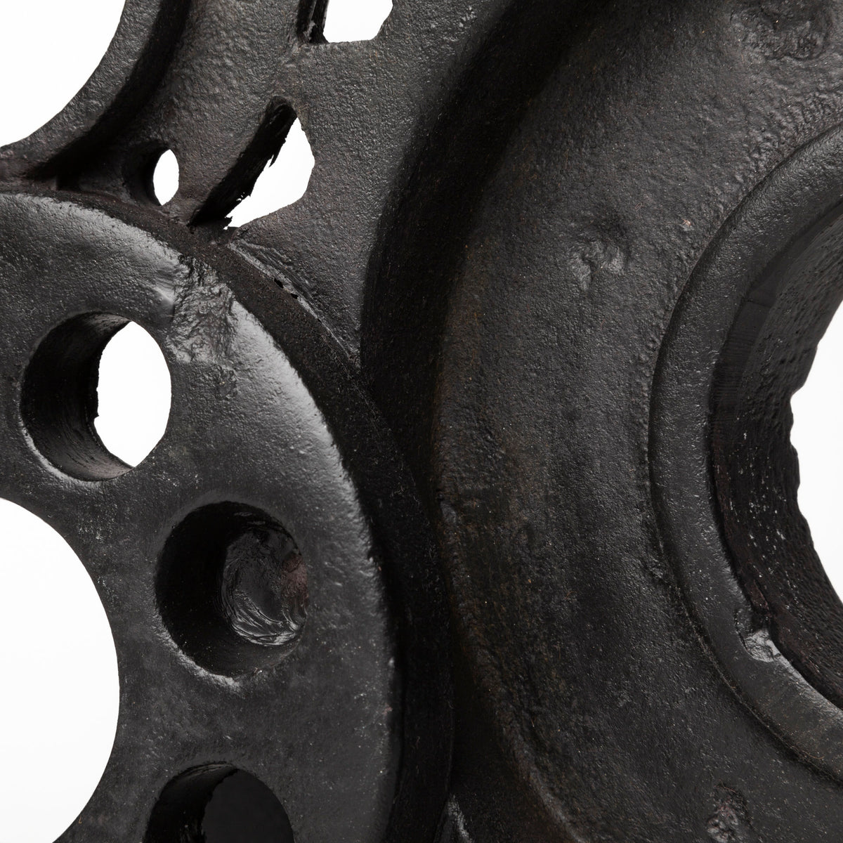 Cogsworth Brown Resin Industrial Gear Bookends (Set of 2) - Ornate Home
