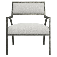 Cohen White/Cream Fabric Chair - Ornate Home