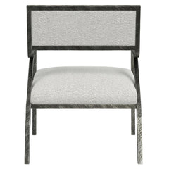 Cohen White/Cream Fabric Chair - Ornate Home