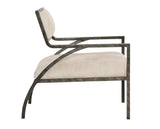 Cohen White/Cream Leather Chair - Ornate Home