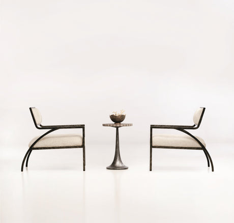 Cohen White/Cream Leather Chair - Ornate Home