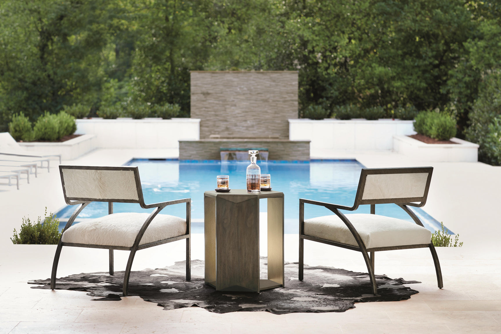 Cohen White/Cream Leather Chair - Ornate Home