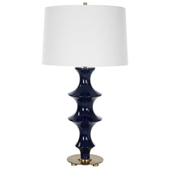 Coil Blue Sculpted Table Lamp - Ornate Home