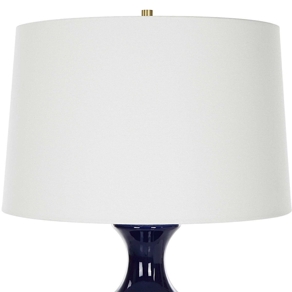 Coil Blue Sculpted Table Lamp - Ornate Home