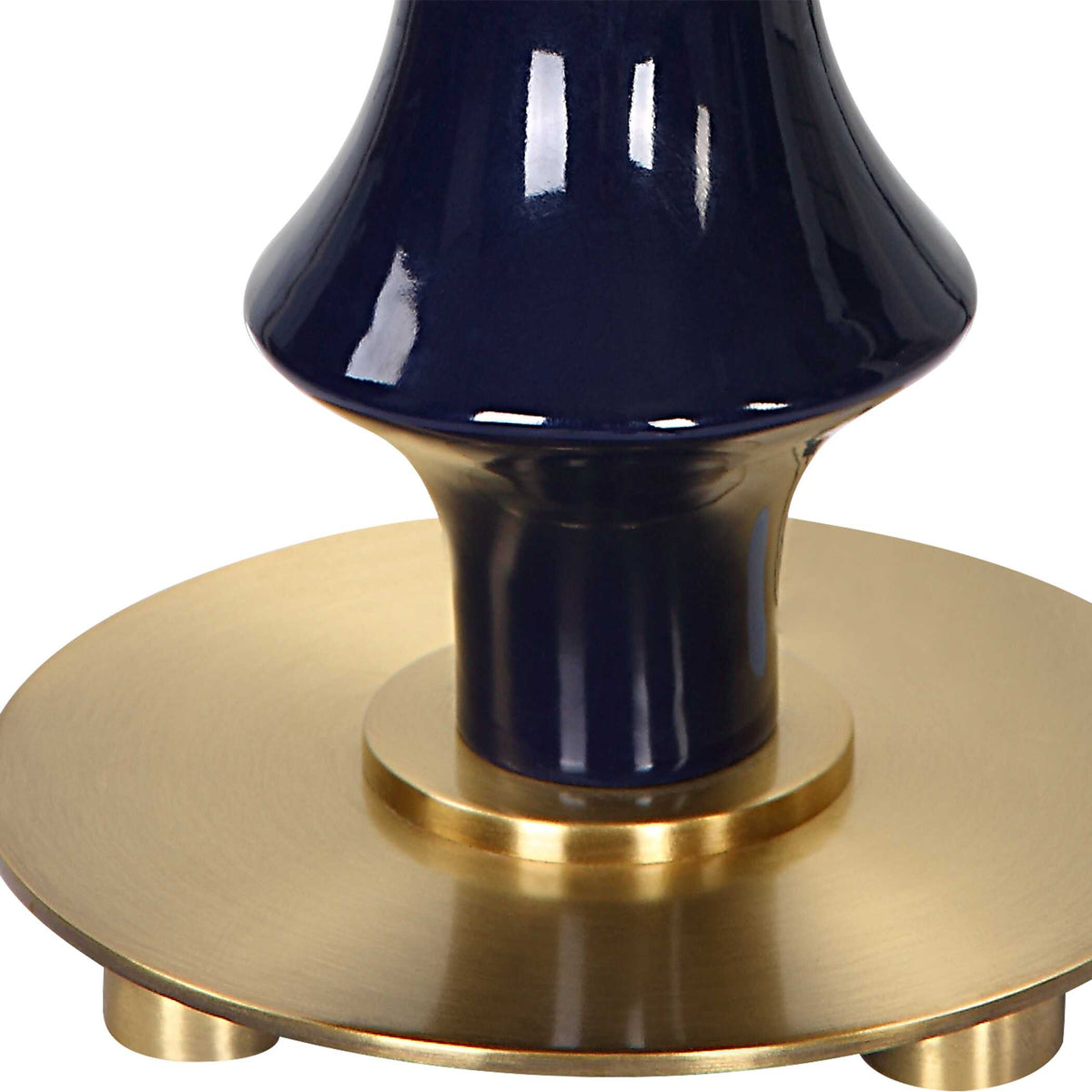 Coil Blue Sculpted Table Lamp - Ornate Home