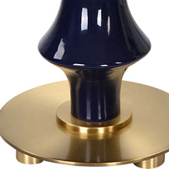 Coil Blue Sculpted Table Lamp - Ornate Home