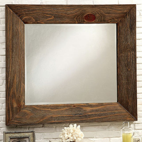 Coimbra Rustic Natural Tone Mirror - Ornate Home
