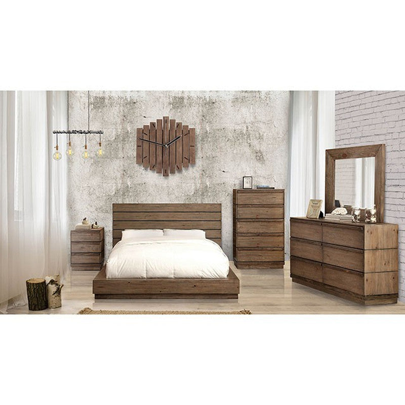 Coimbra Rustic Natural Tone Mirror - Ornate Home