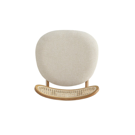 Colbert Dining Chair in Nature and Cane with Oatmeal Upholstered Seating (set of 2) - Ornate Home