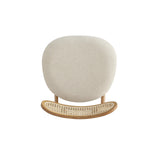 Colbert Dining Chair in Nature and Cane with Oatmeal Upholstered Seating (set of 4) - Ornate Home