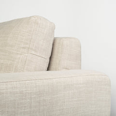 Colburne Beige 95" Upholstered Three Seater Sofa - Ornate Home