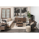 Colburne Beige 95" Upholstered Three Seater Sofa