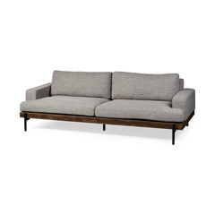 Colburne Gray 95" Upholstered Three Seater Sofa