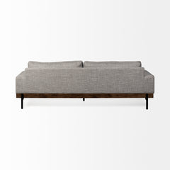 Colburne Gray 95" Upholstered Three Seater Sofa