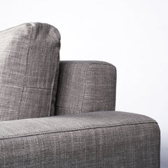 Colburne Gray 95" Upholstered Three Seater Sofa
