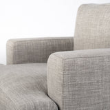 Colburne Gray Fabric with Wood and Iron Frame Accent Chair - Ornate Home