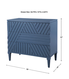 Colby Blue Drawer Chest - Ornate Home