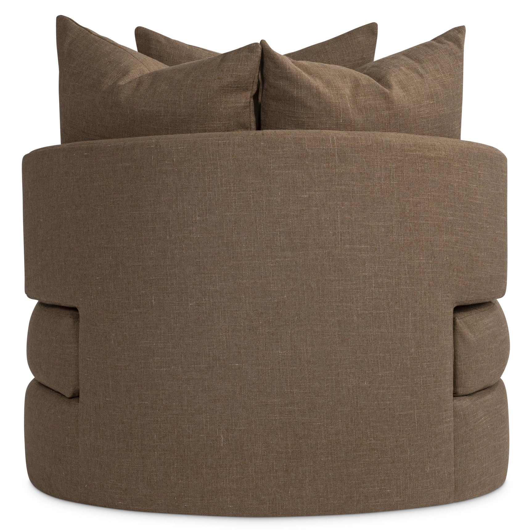 Colby Brown Fabric Swivel Chair - Ornate Home