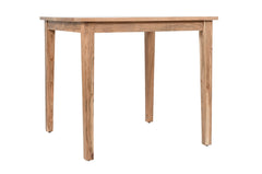 Colby Natural/Dark Brown Counter Dining Table w/ 4 Maddox Stools - Ornate Home