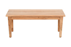 Colby Natural/Dark Brown Rect. Dining Table, Bench w/ 4 Owen Chairs - Ornate Home