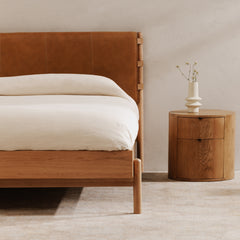Colby Natural King Bed - Ornate Home