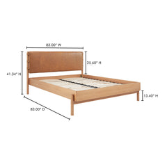 Colby Natural King Bed - Ornate Home