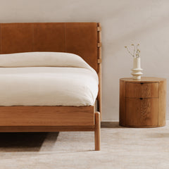 Colby Natural Queen Bed - Ornate Home