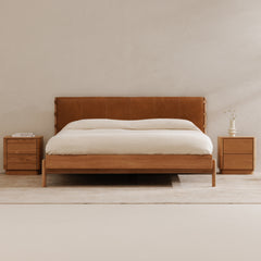 Colby Natural Queen Bed - Ornate Home