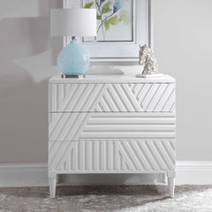 Colby White Drawer Chest - Ornate Home