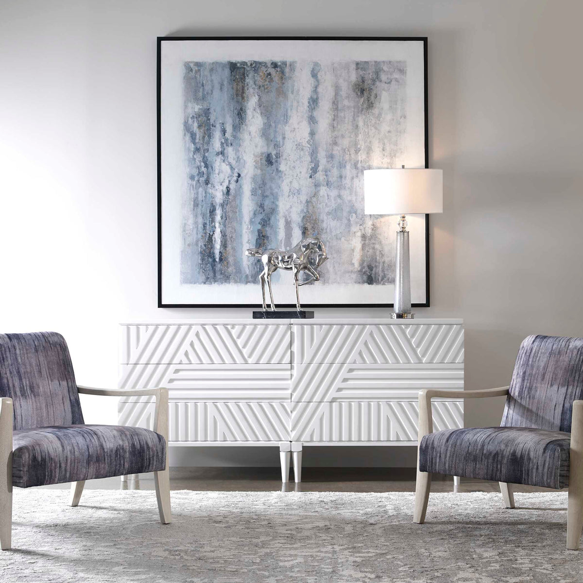 Colby White Drawer Chest - Ornate Home