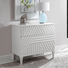 Colby White Drawer Chest - Ornate Home