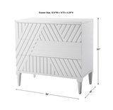 Colby White Drawer Chest - Ornate Home