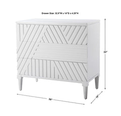 Colby White Drawer Chest - Ornate Home