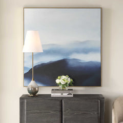 Cold Shoulder Multicolor Hand Painted Landscape Art - Ornate Home