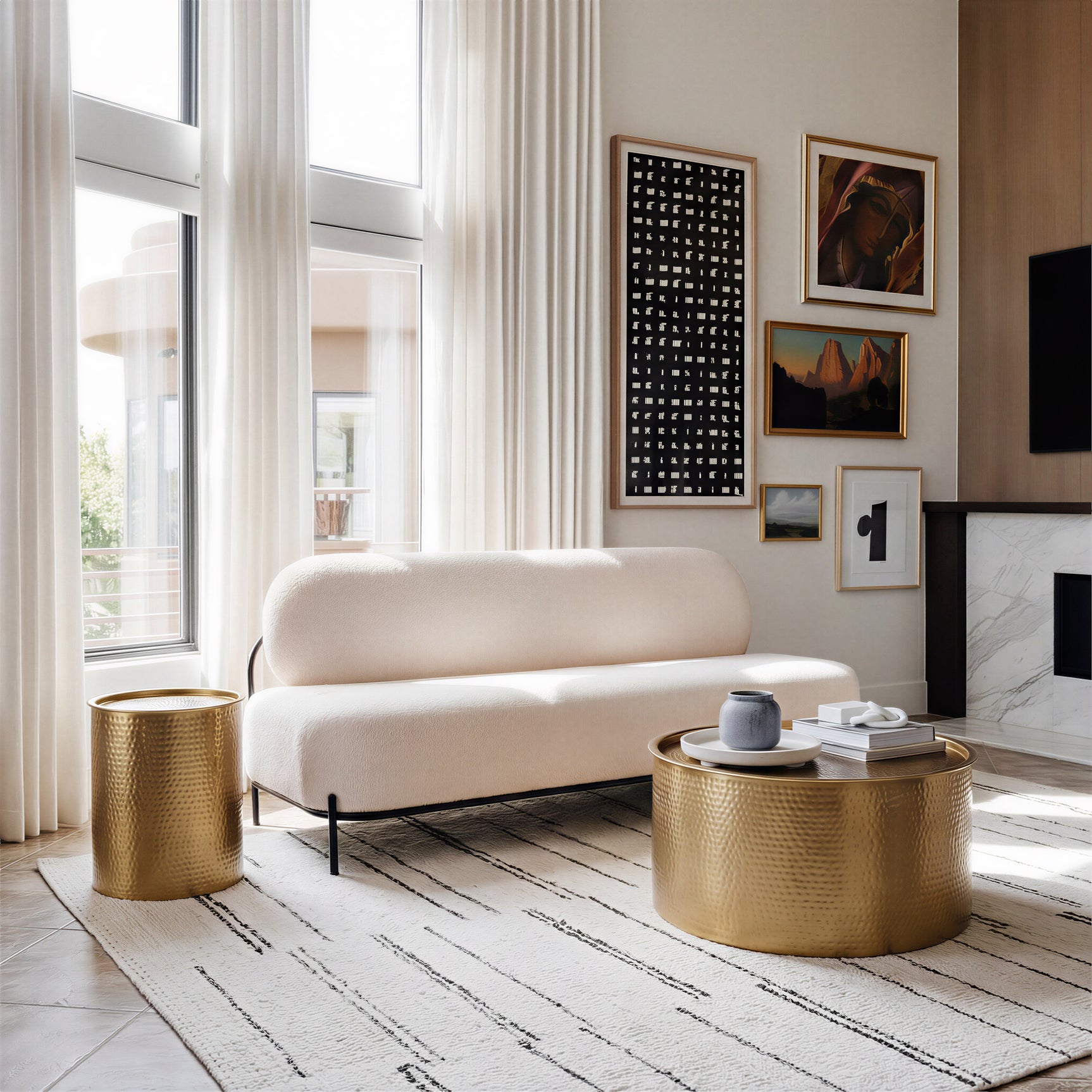 Coldveil Gold Storage Coffee Table - Ornate Home
