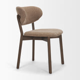 Cole Stonewashed Latte Open Back Dining Side Chair (Set of 2) - Ornate Home