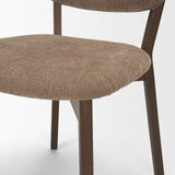 Cole Stonewashed Latte Open Back Dining Side Chair (Set of 2) - Ornate Home