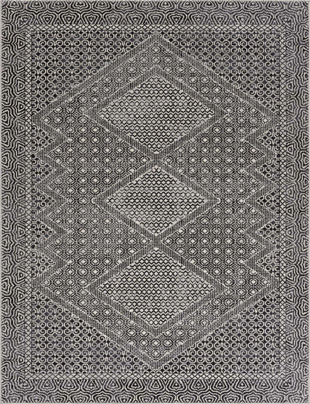 Coledale Black & White Washable Rug - Clearance - Ornate Home