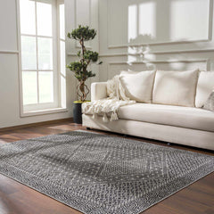 Coledale Black & White Washable Rug - Clearance - Ornate Home