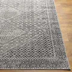 Coledale Black & White Washable Rug - Clearance - Ornate Home