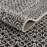 Coledale Black & White Washable Rug - Clearance - Ornate Home