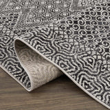 Coledale Black & White Washable Rug - Clearance - Ornate Home
