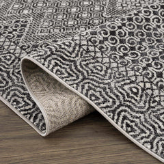 Coledale Black & White Washable Rug - Clearance - Ornate Home